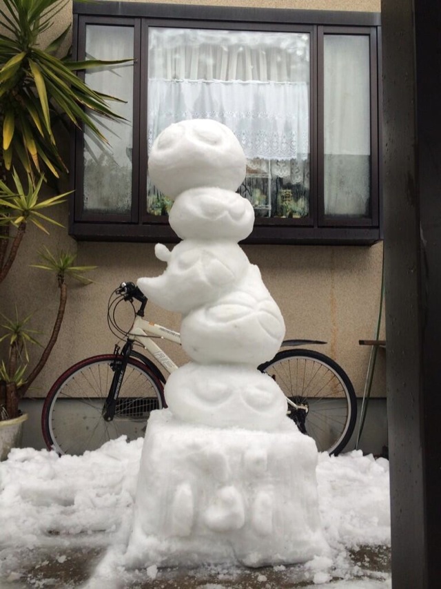 The Upside Of Japan’s Snow Storm? Wonderful Snow Sculptures