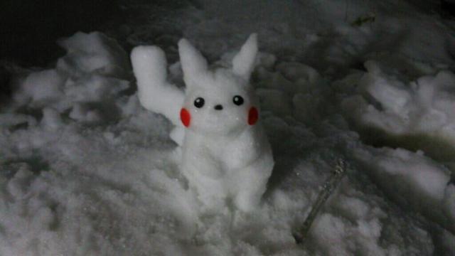 Snow Pikachu Evolves Into A Macho Hunk