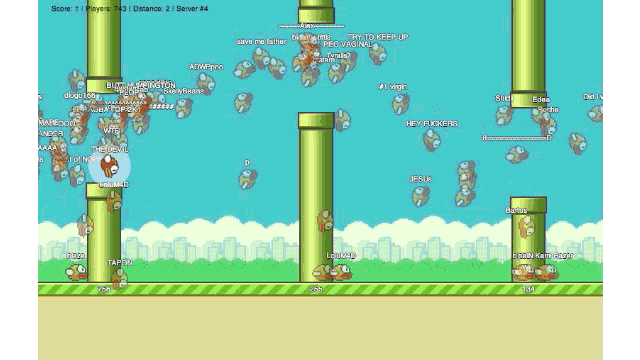 The Flappy Bird MMO Is Mesmerising