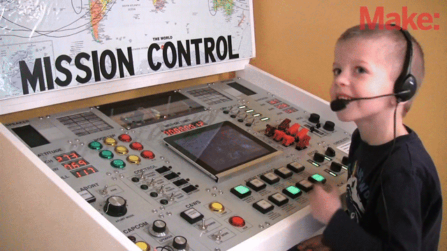 Amazing Dad Builds Elaborate Mission Control Centre For His Kid