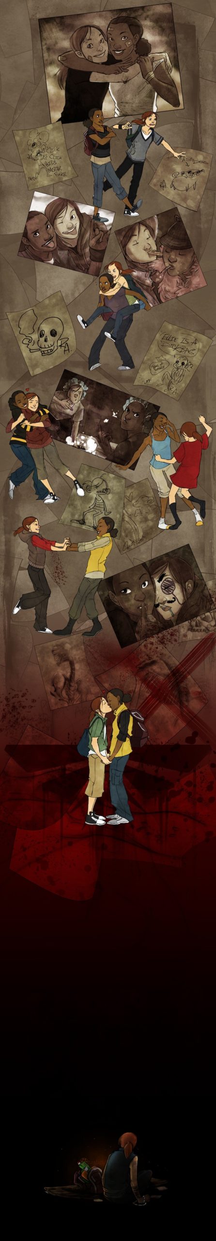 Ellie And Riley From The Last Of Us Get A Lovely Illustrated Tribute