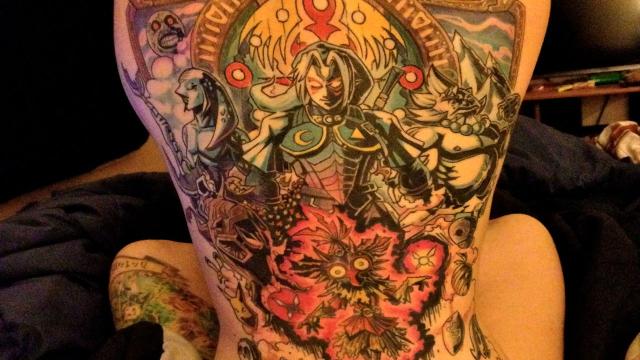 Zelda Tattoo Covers This Woman’s Entire Back