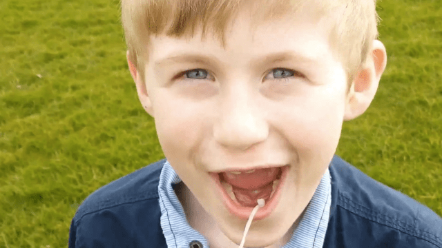 Boy Is Super Psyched To Get His Tooth Pulled Out By A Mini Helicopter