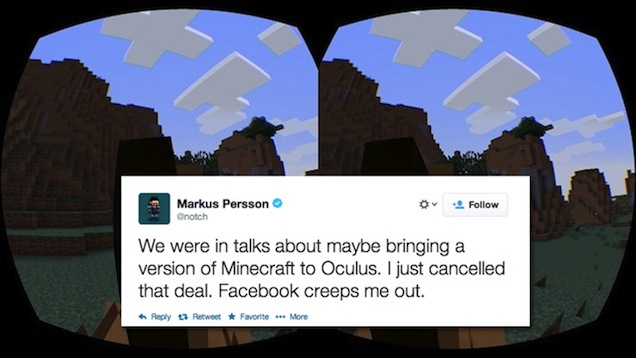 Notch Says He’s Canceled Oculus Rift Minecraft Because Of Facebook