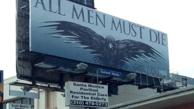 Briefly: Grim Game Of Thrones Billboard Is In A Very Inappropriate Place