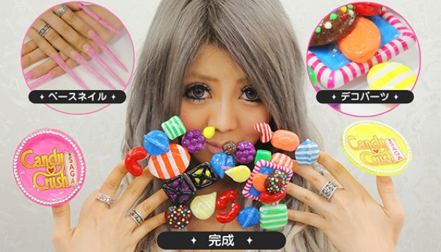 Woman Uses Her Unbelievable Fingernails To Promote Candy Crush