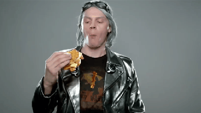And Then X-Men’s Quicksilver Ate A Carl’s Jr Biscuit Really Fast
