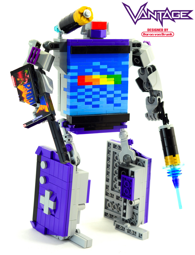 Kickass LEGO Transformer Turns Into A Game Boy Advance