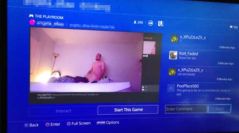 NSFW: Hey Sony, People Are Having Sex Live On The PS4