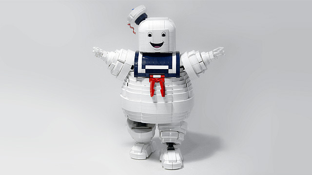 Ghostbusters LEGO, With Giant Marshmallow Man Added