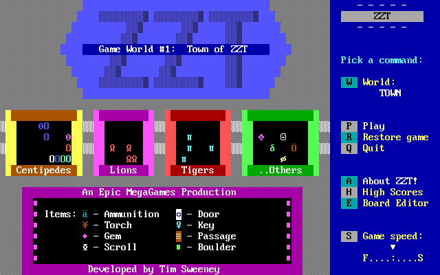 Before Gears, Before Unreal, There Was ZZT