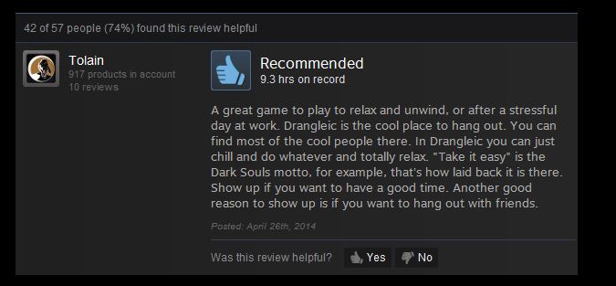 Dark Souls II, As Told By Steam Reviews
