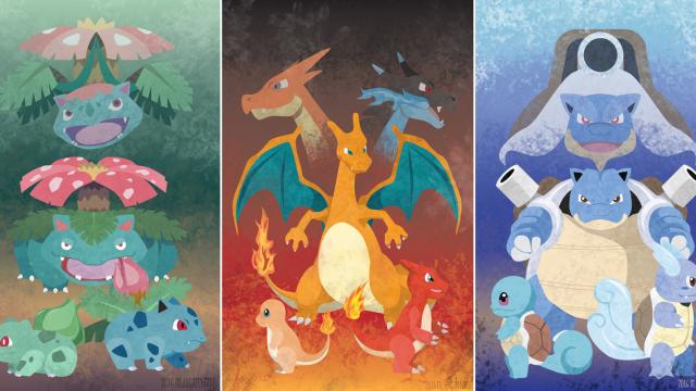 The Evolution Of Generation I Starter Pokemon