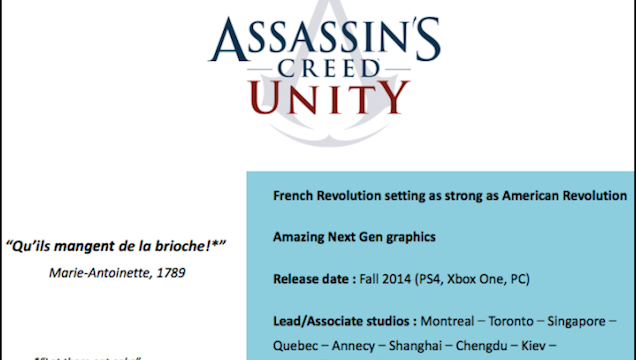 These Are The 10 Studios Making Assassin’s Creed Unity