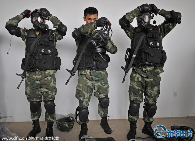 China Steps Up Its Security With Military Drills