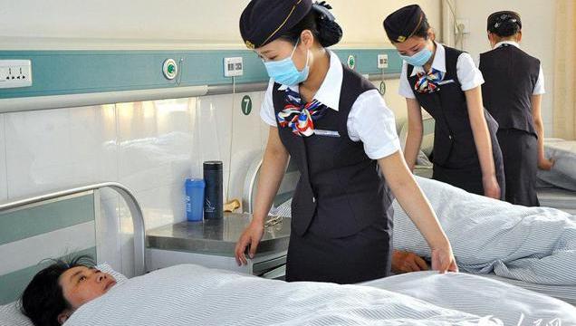 Nurses Cosplay As Flight Attendants At A Chinese Hospital