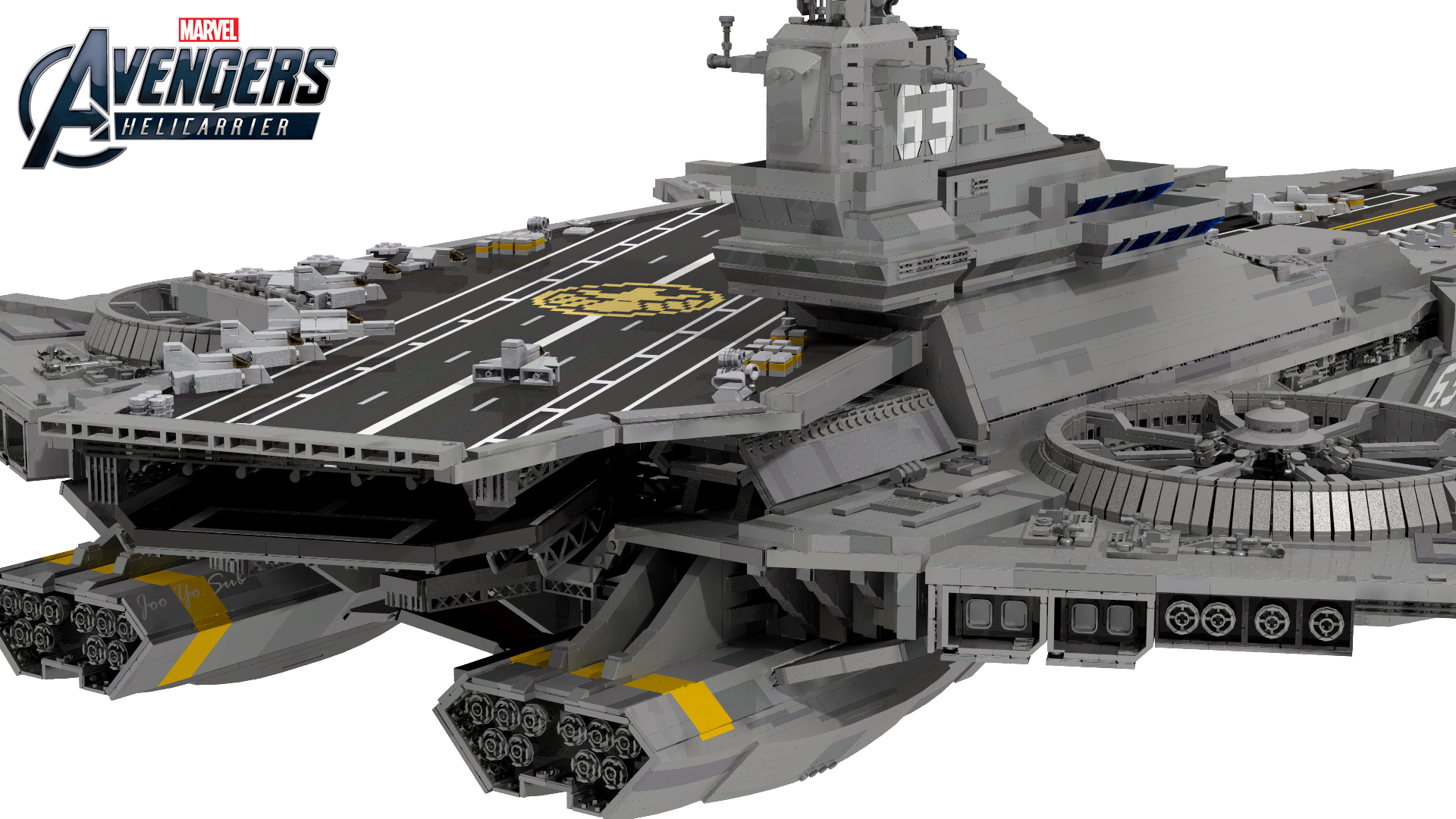 It Takes Over 22,000 Bricks Build A LEGO Avengers’ Helicarrier