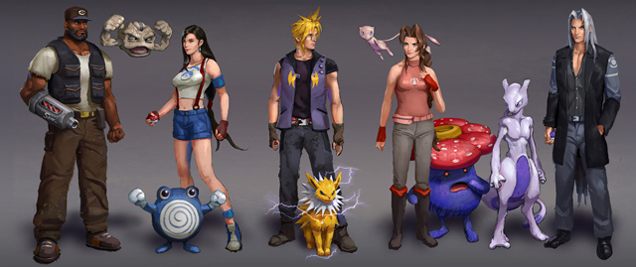 Final Fantasy Characters As Pokémon Trainers