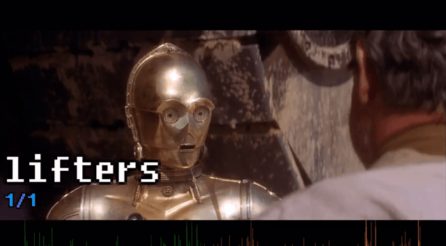Every Word In Star Wars: A New Hope, Sorted Alphabetically