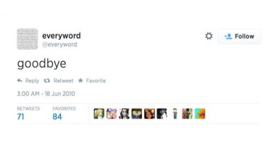 It Took Seven Years To Tweet Every Word In The English Language
