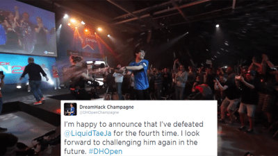 StarCraft Pro Foiled By His Biggest Foe Yet: A Champagne Bottle