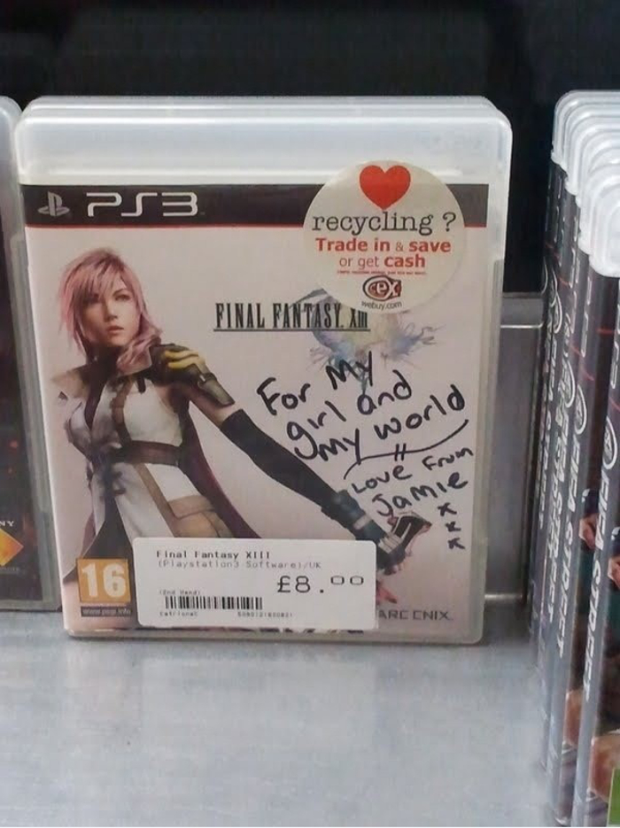 Why Professing Your Love On A Game Box May Not Be A Good Idea
