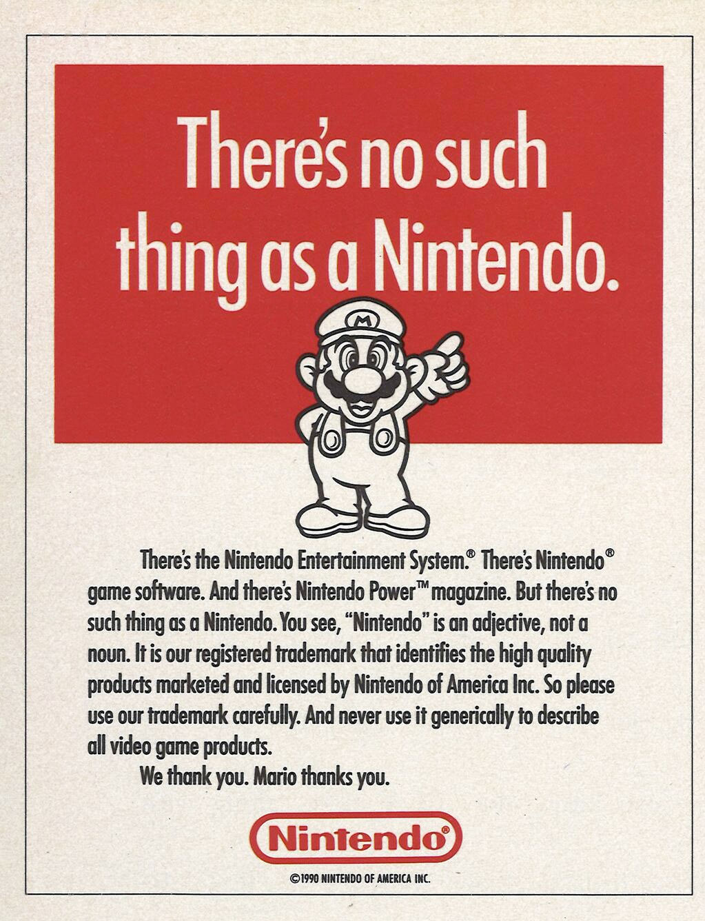 There’s No Such Thing As A Nintendo