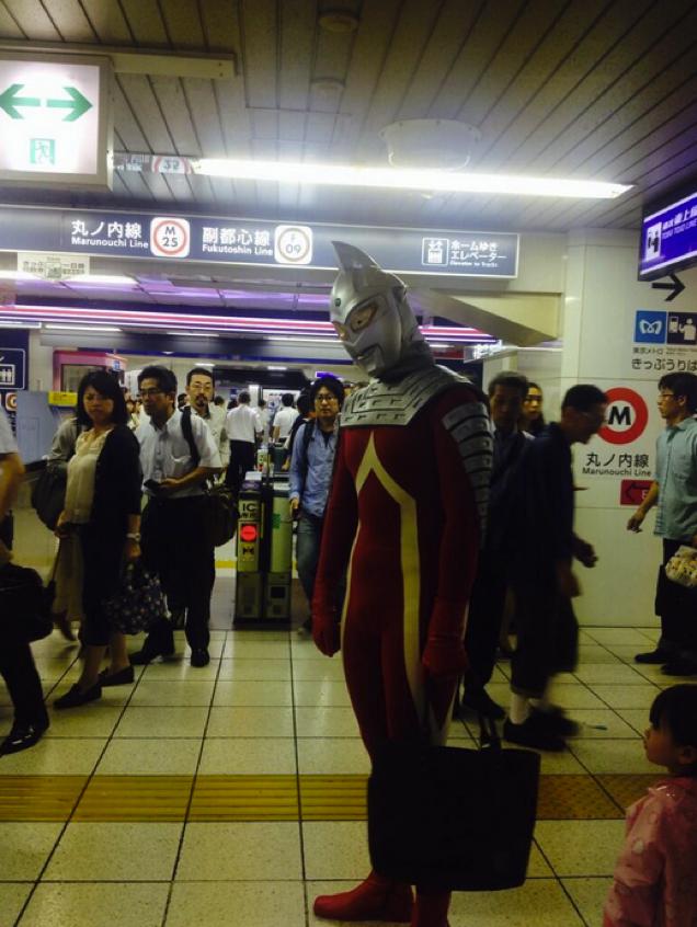Police Stop Japanese Superhero On The Streets Of Tokyo