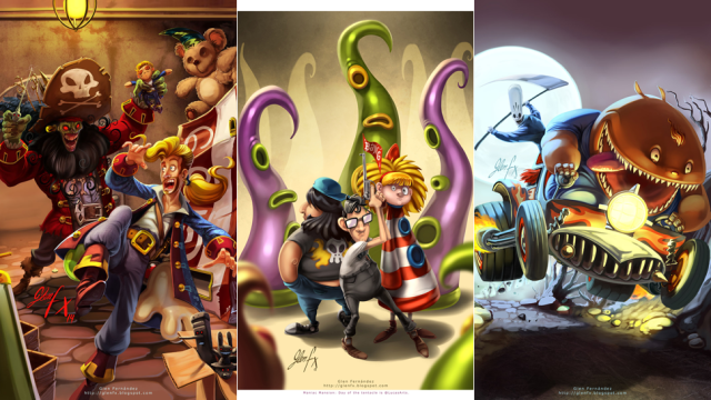 Digital Paintings Of Classic LucasArts Adventure Games