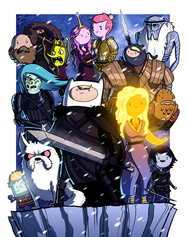 Adventure Time Goes Really Well With Game Of Thrones
