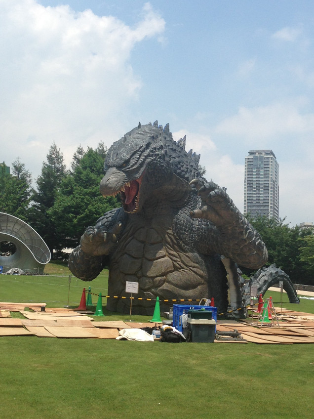 First Real Look At Tokyo’s Giant Godzilla Statue