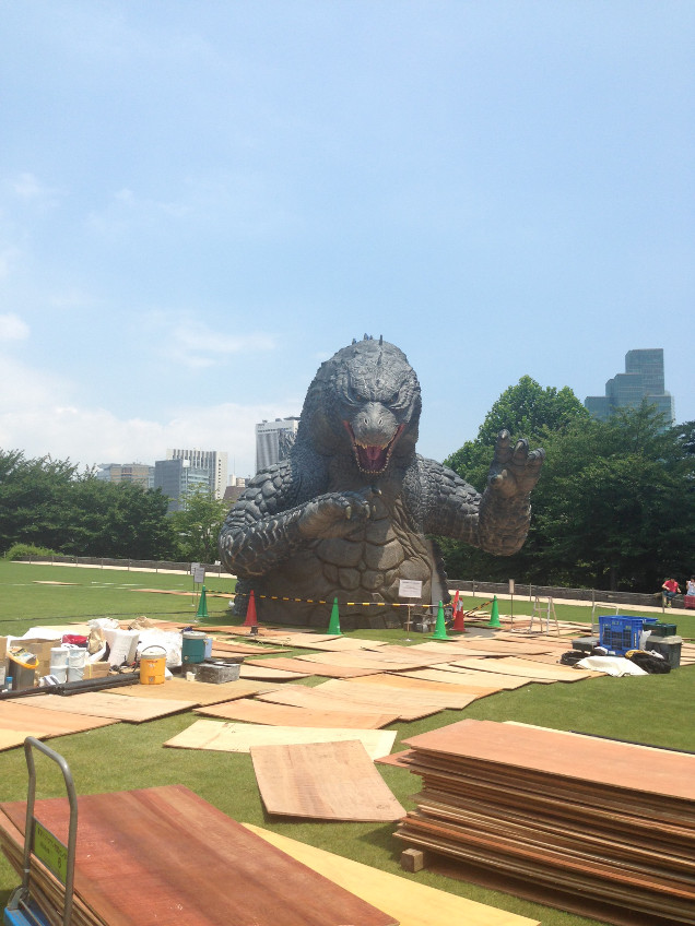 First Real Look At Tokyo’s Giant Godzilla Statue