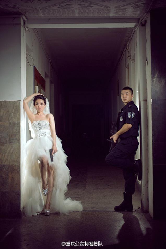 S.W.A.T. Team Wedding Photos Are More Romantic Than Tactical