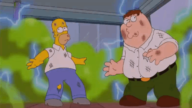 Things Get Weird In Five Minutes Of The Simpsons/Family Guy Crossover