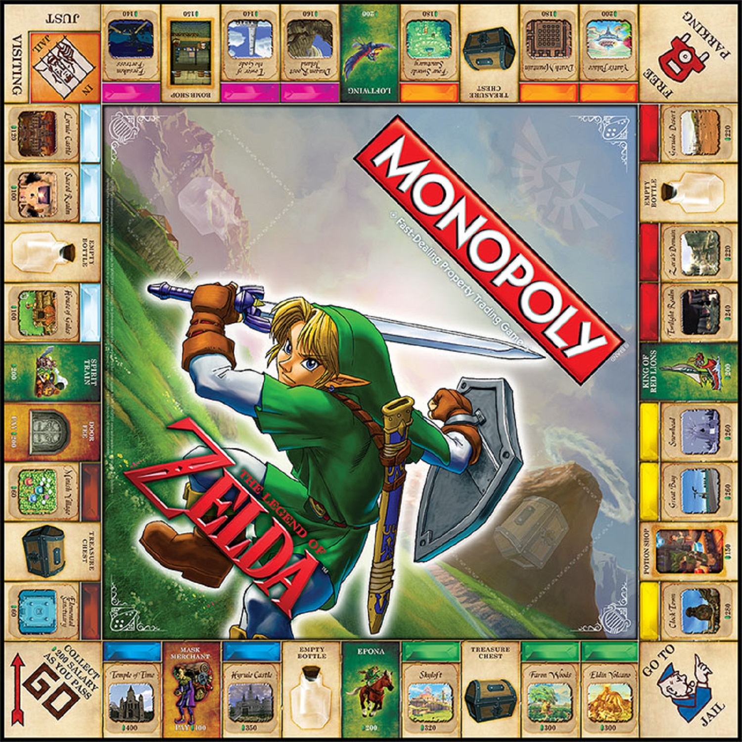 This Is The Zelda Monopoly Game Board, Out Next Month