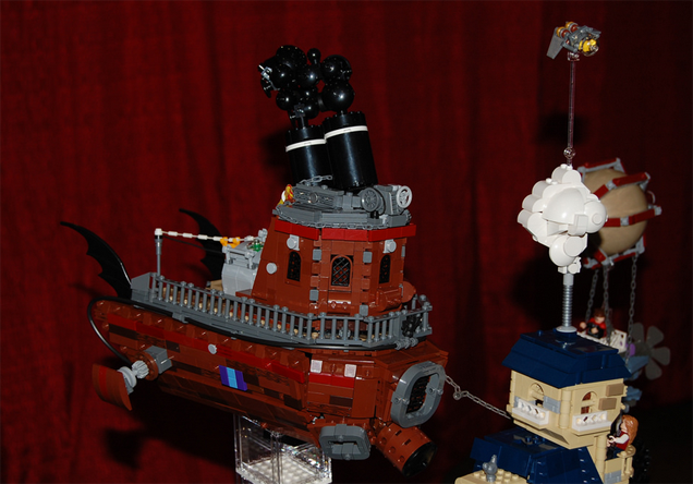 LEGO Steampunk Diorama Is All About The Rusty Vehicles
