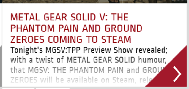 Metal Gear Solid V Is Coming To PC