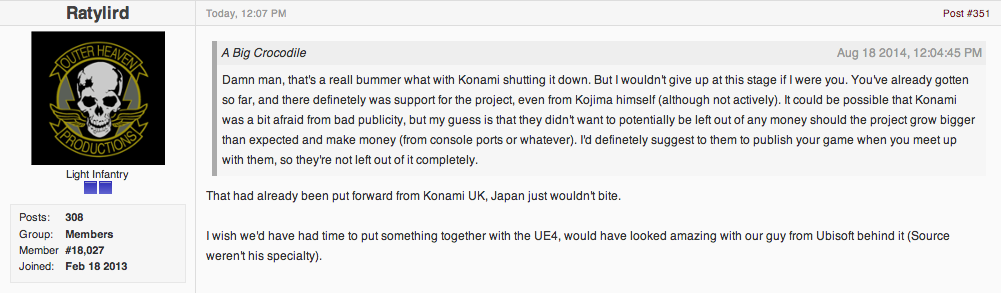 Konami Approved Then Cancelled Metal Gear Fan Remake, Devs Say