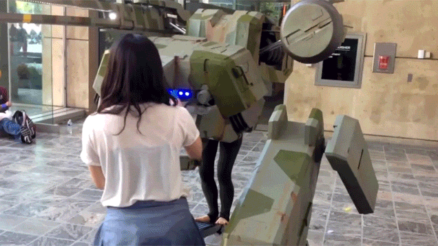 Assembling A Huge Metal Gear Costume Is Not That Easy