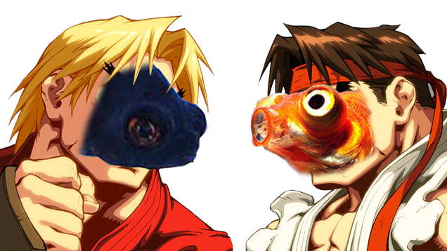 Watch These Fish Play Street Fighter