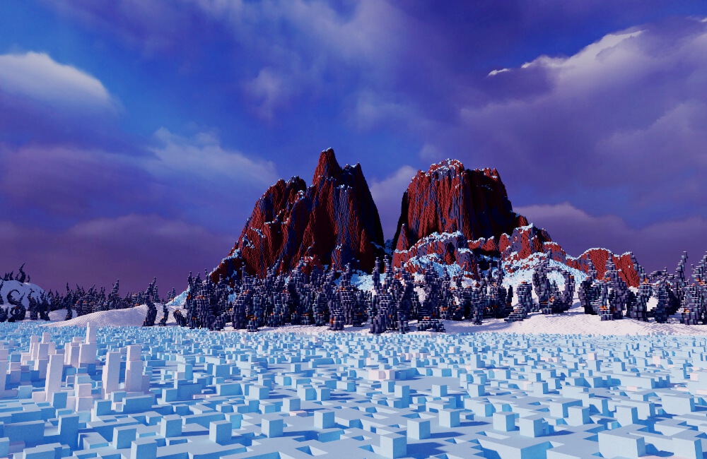 A Surprisingly Picturesque Scene From A Barren, Icy Rock