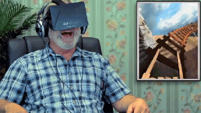 Old Folks Trying The Oculus Rift For The First Time