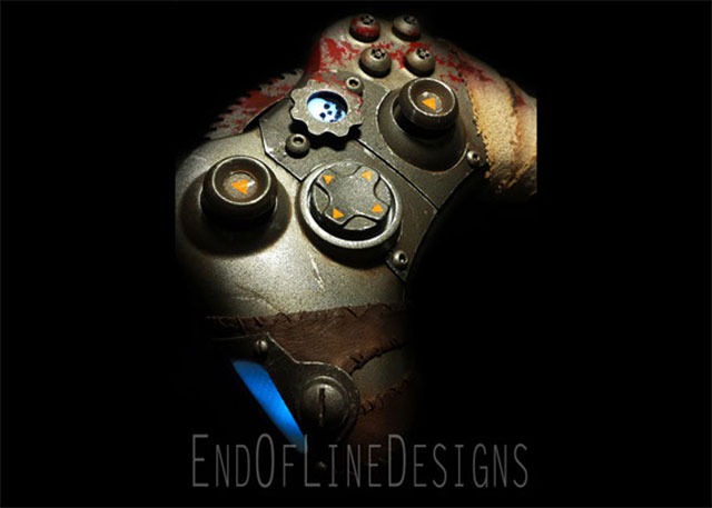 Gears Of War Controller Looks Like It Just Chainsawed Someone
