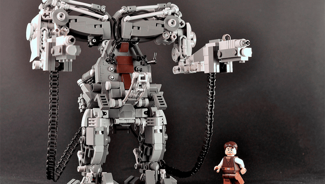The LEGO Version Of The Armoured Personnel Unit From The Matrix Movies