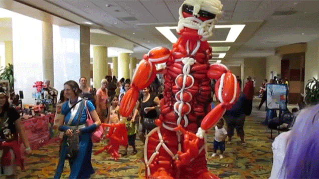 Balloon Attack On Titan Cosplay Is Anything But Scary