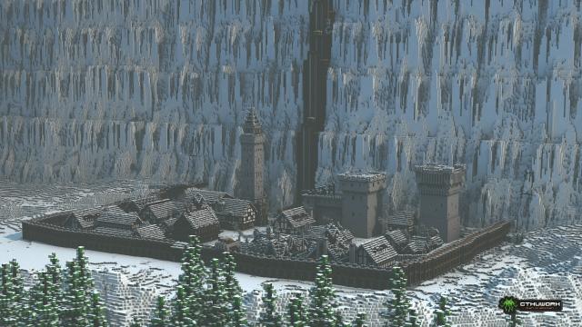 Game Of Thrones’ Castle Black And The Wall Look Awesome In Minecraft
