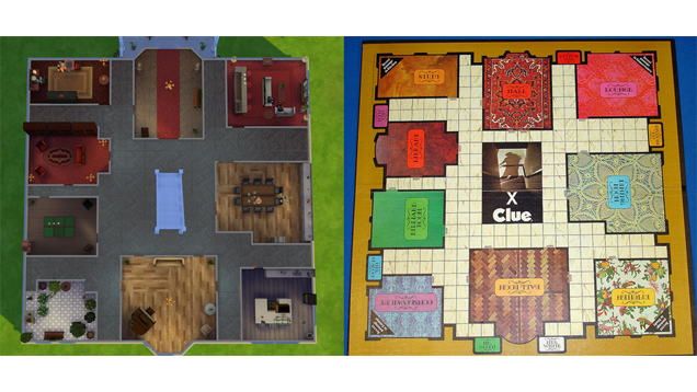 The Clue Mansion, Completely Remade In The Sims 4