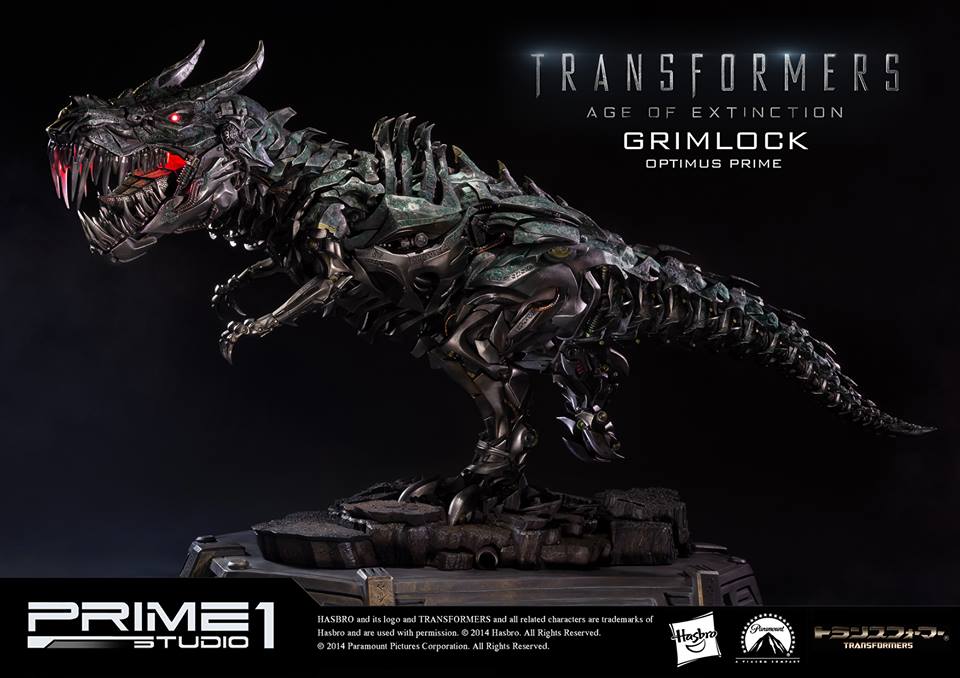 Glorious Grimlock And Optimus Prime Statue