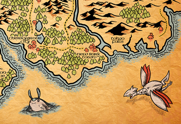 Pokémon’s Johto Region As A Middle Earth-Style Map
