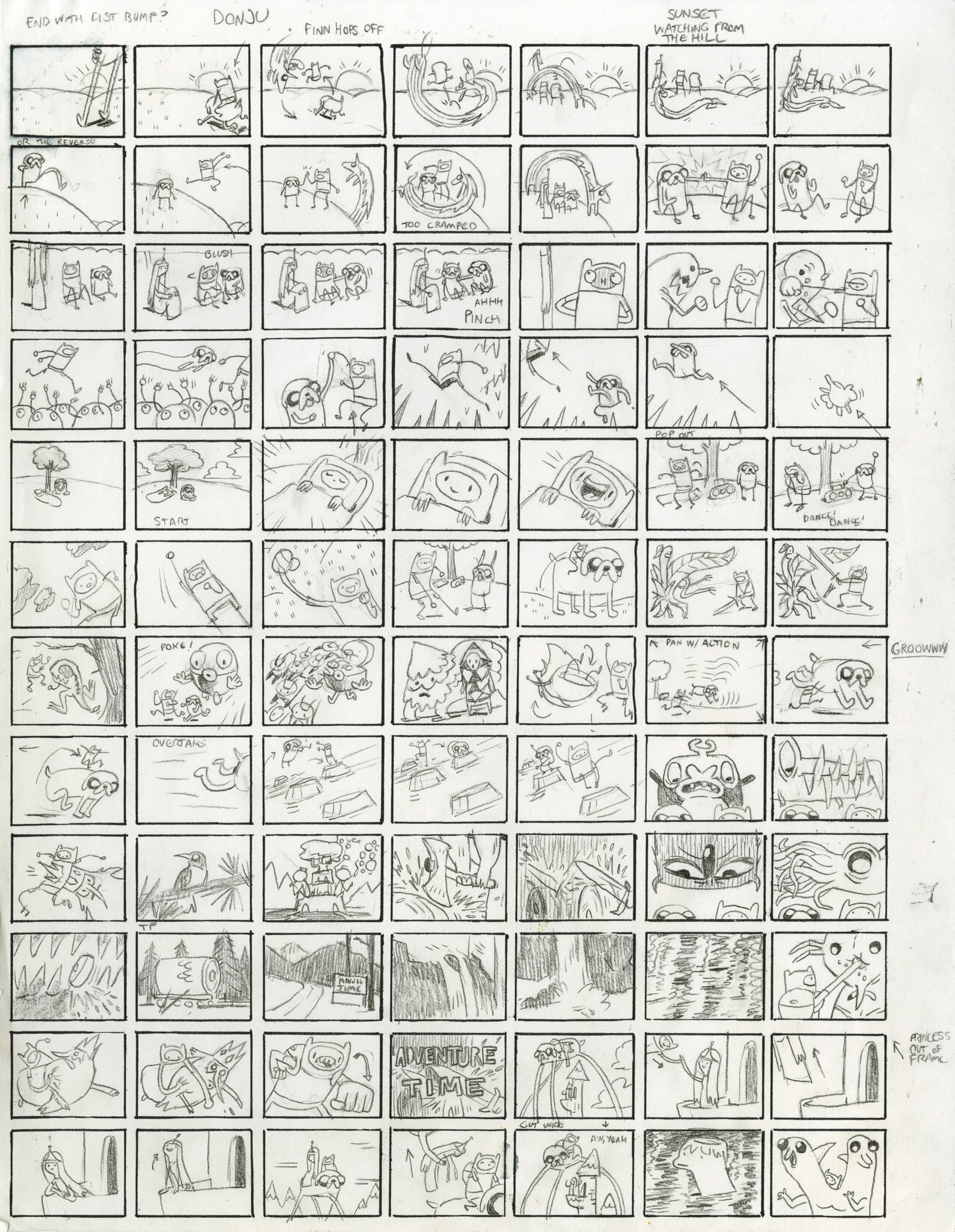 Fine Art: It’s Time For Adventure Time (Storyboards)!